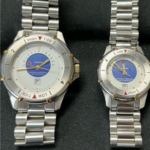 Krieger Mens and Ladies Vintage Tidal Watches.
